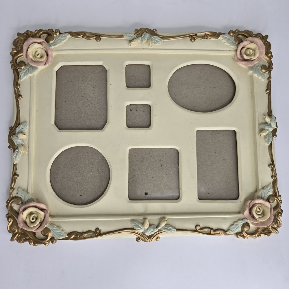 Coquette Shabby Chic 12x10 Multi Photo Frame Romancecore‎ Baroque Rose Victorian
